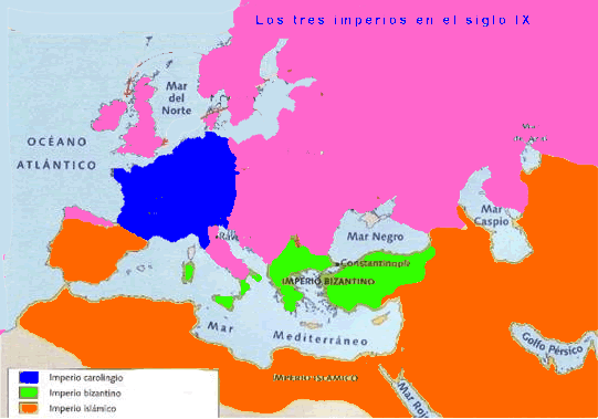 mapa dels tres imperis